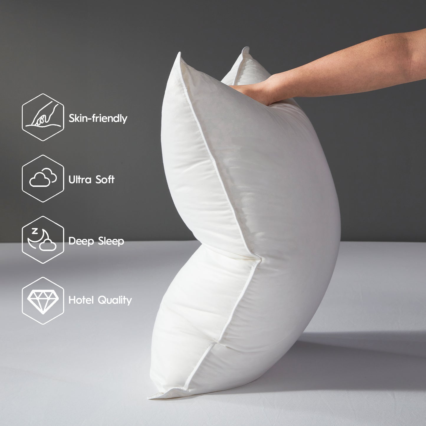 Globon Soft Down Pillow for Sleeping, Luxury Hotel Pillows