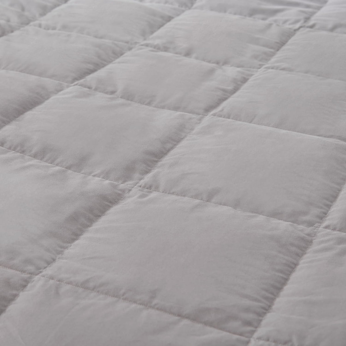 Globon Summer Down Blanket , Extra Lightweight for Hot Sleepers, Noiseless & Extra Soft,12 Ounce Fill Weight, Grey