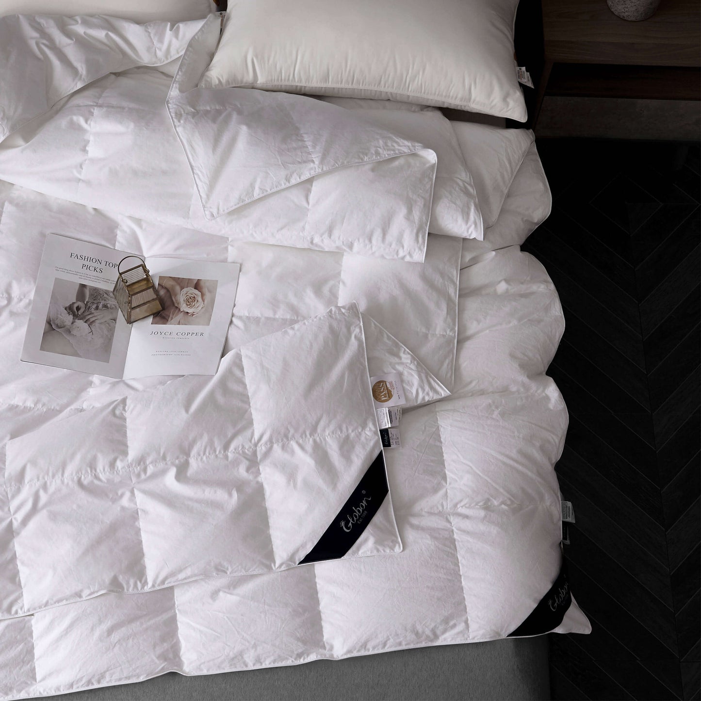 Globon Texcote All Season Down Comforter White Color