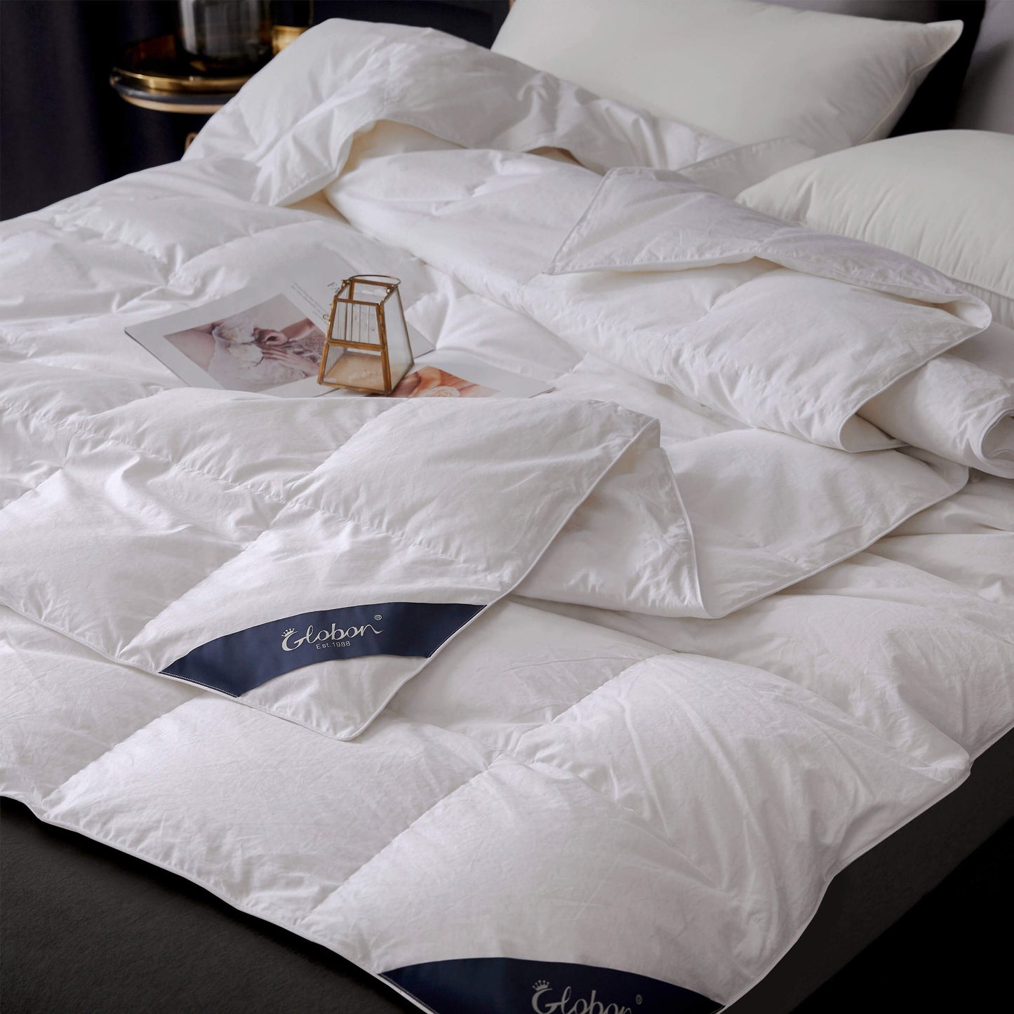 Globon Texcote All Season Down Comforter White Color