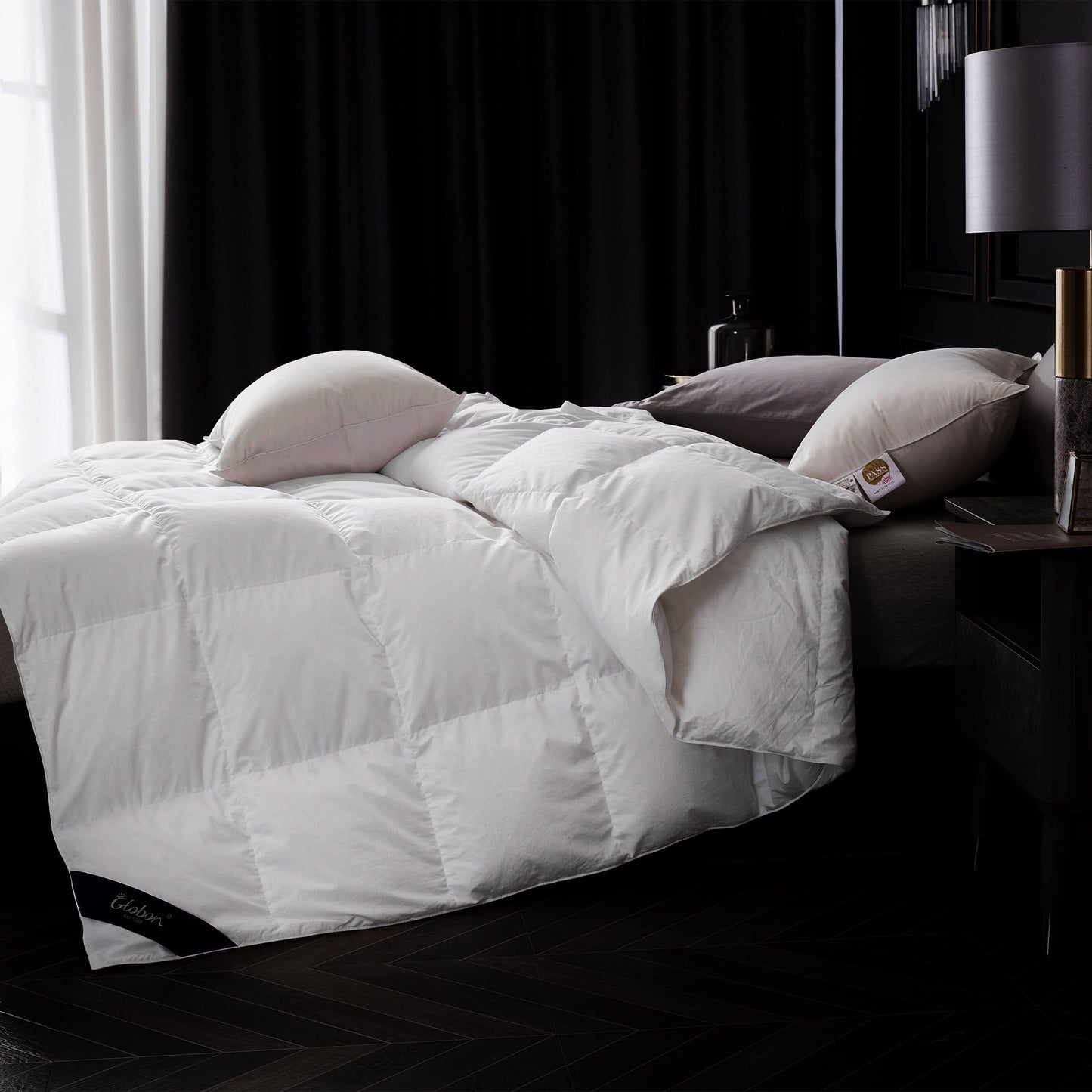 Globon Texcote All Season Down Comforter White Color
