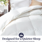 Globon Ultra-Soft Down Feather Comforter ,Luxurious Hotel Collection Fluffy Duvet Insert for All Season,Noiseless Shell,700 Filling Power,Medium Weight with Corner Tabs, White