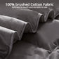 Globon Feather Down Comforter All Season, 100% Cotton Shell, Dark Grey
