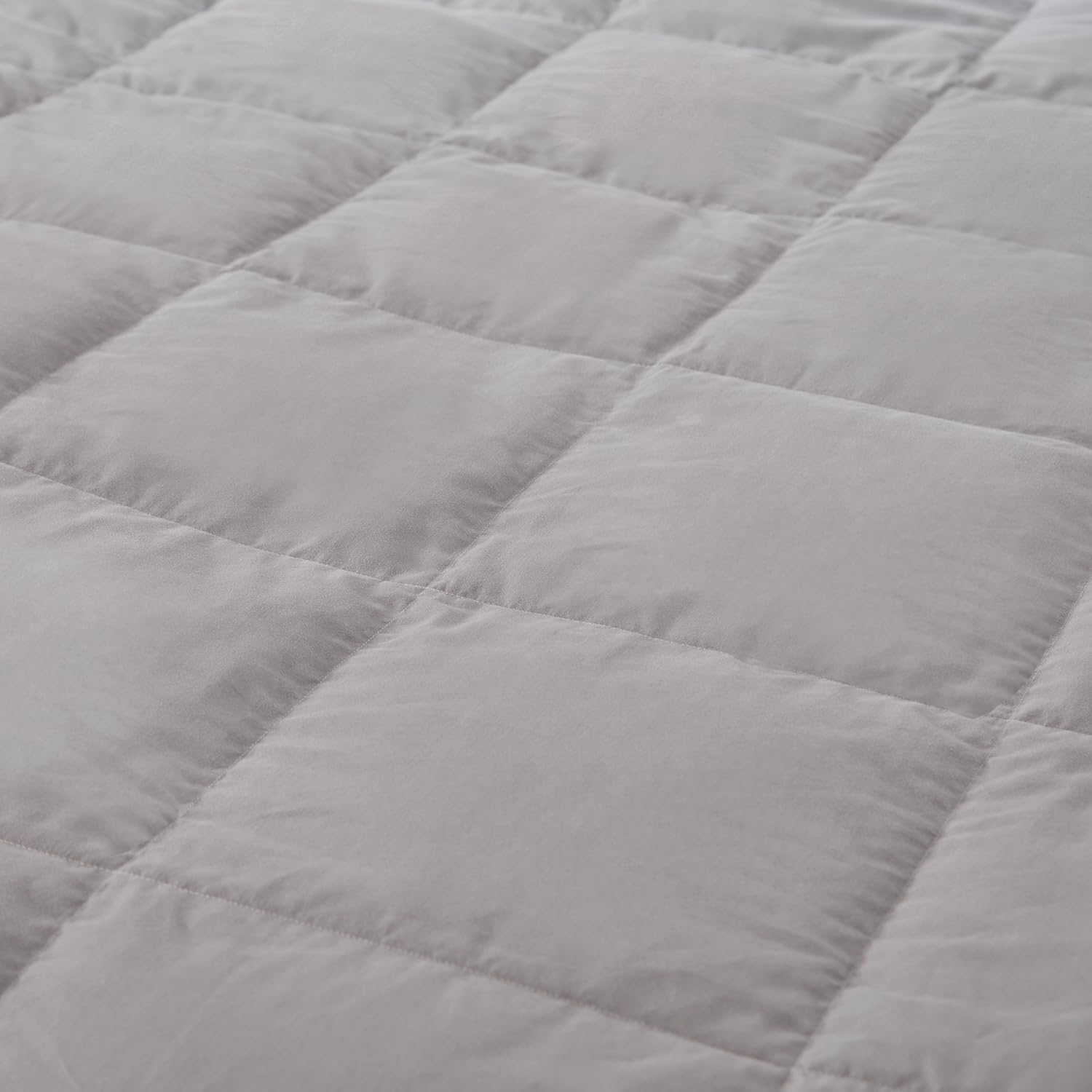 Globon Summer Down Blanket , Extra Lightweight  for Hot Sleepers, Noiseless &amp; Extra Soft,12 Ounce Fill Weight, Grey