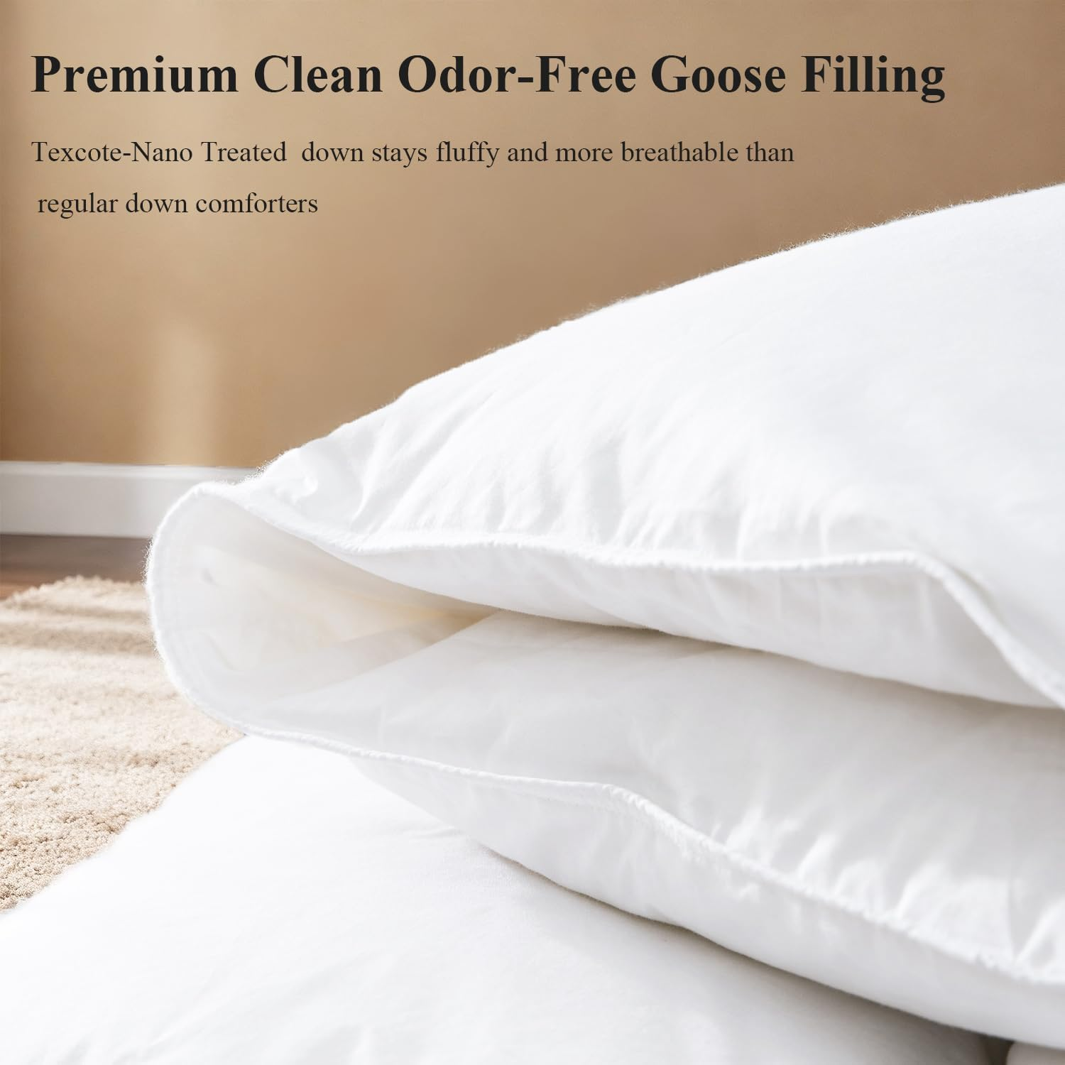 Globon All Season Goose Down Comforter White Color