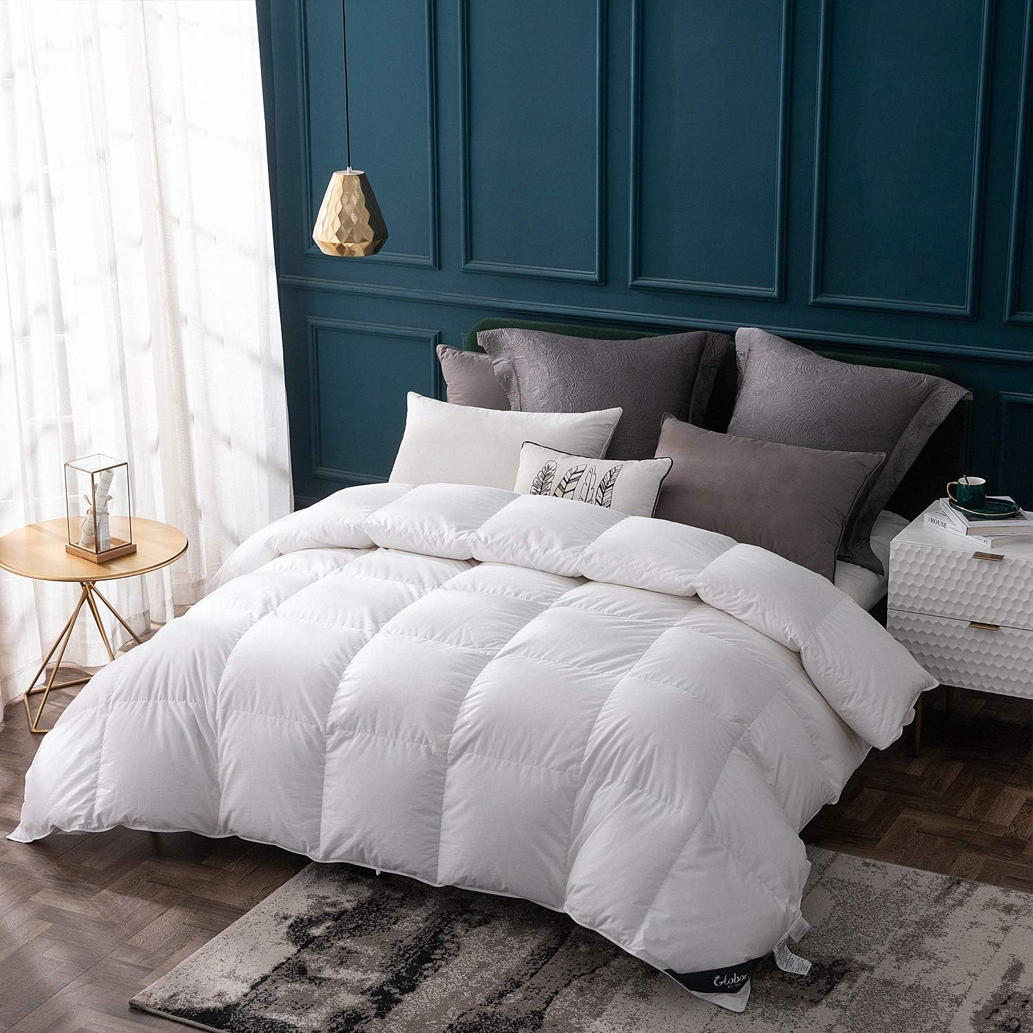 Globon All Season Goose Down Comforter White Color