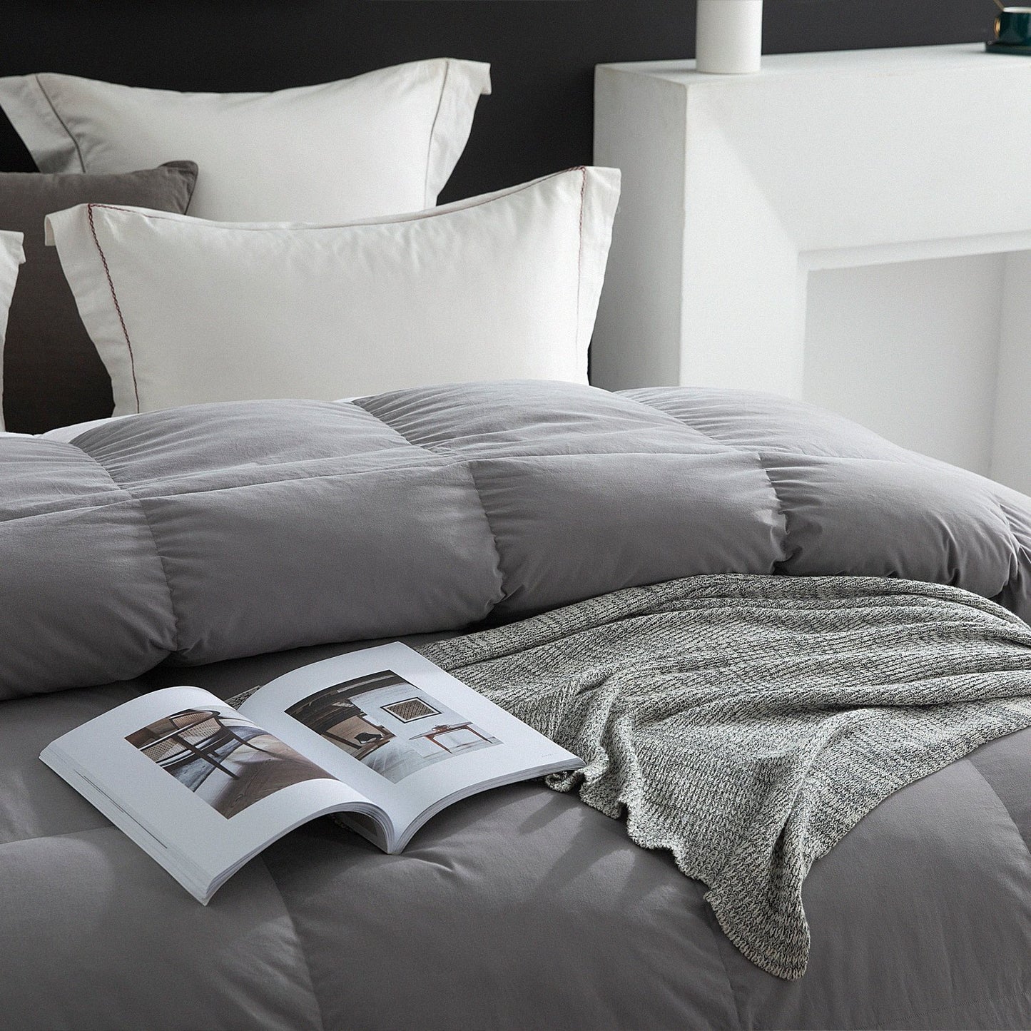 Globon Fusion All Season Down Comforter Grey