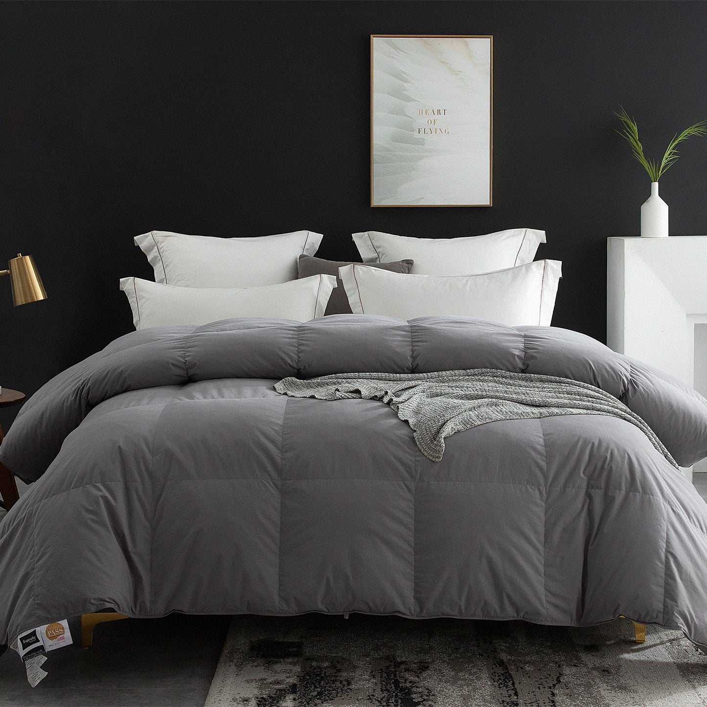 Globon Fusion All Season Down Comforter Grey